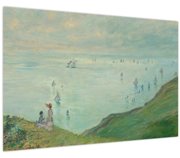 Obraz - Henri Fantin-Latour, Cliffs at Pourville, reprodukcia (90x60 cm)