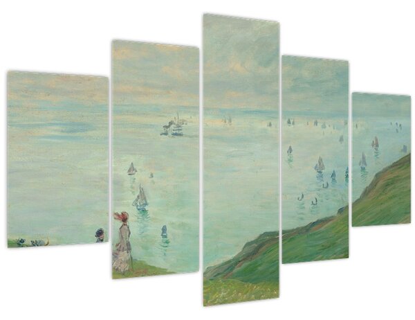 Obraz - Henri Fantin-Latour, Cliffs at Pourville, reprodukcia (150x105 cm)