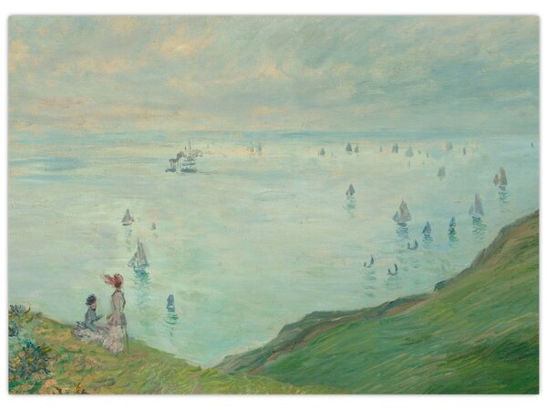 Obraz - Henri Fantin-Latour, Cliffs at Pourville, reprodukcia (70x50 cm)