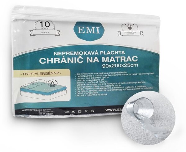 Nepremokavá plachta s gumičkou po obvode EMI, Detská plachta 60x120