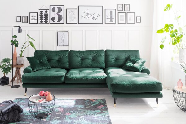 ROHOVÁ SEDAČKA, textil, zelená MID.YOU - Online Only obývacie izby, Online Only