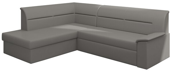 Rohová sedačka s rozkladom a úložným priestorom Estrela L - sivá (Soft 29)
