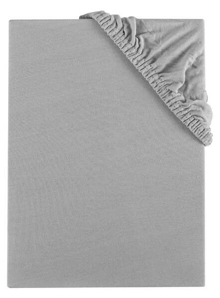 Plachta posteľná sivá jersey EMI, Detská plachta 60x120