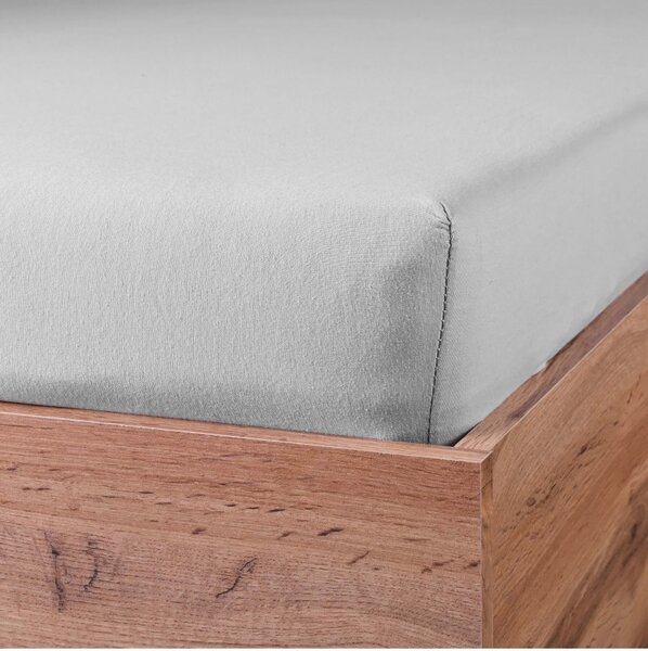 Plachta posteľná sivá jersey EMI, Detská plachta 60x120