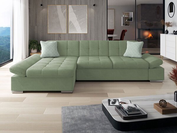 Mirjan24 Rohová sedacia súprava Magnir, Dostupné poťahy: Uttario Velvet 2954 + Uttario Velvet 2954 + Evo 29, Strana: ľavá 5903211185878