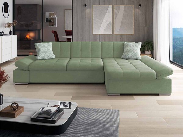 Mirjan24 Rohová sedacia súprava Magnir, Dostupné poťahy: Uttario Velvet 2954 + Uttario Velvet 2954 + Evo 29, Strana: pravá 5903211185861