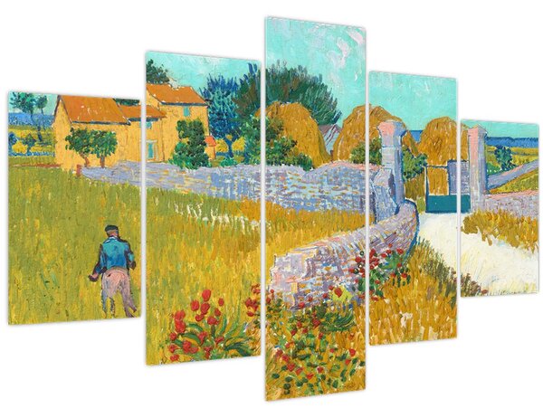 Obraz - Vincent van Gogh, Farmhouse in Provence, reprodukcia (150x105 cm)