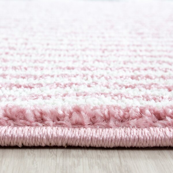 Ayyildiz, Kusový koberec Kids 620 pink kruh, 120x120 (priemer) kruh, ružová, detská izba