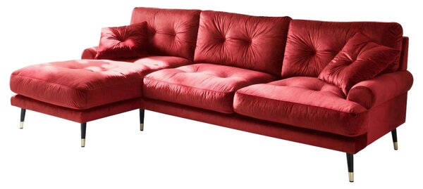 ROHOVÁ SEDAČKA, textil, tmavočervená MID.YOU - Online Only obývacie izby, Online Only