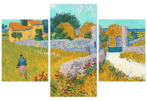Obraz - Vincent van Gogh, Farmhouse in Provence, reprodukcia (90x60 cm)