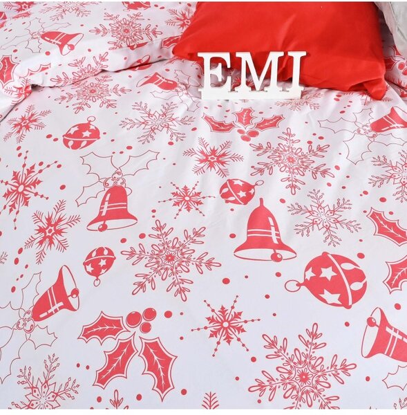 Vianočné obliečky bavlnené Winter EMI, Štandardný set jednolôžko obsahuje 1x 140x200 + 1x 70x90