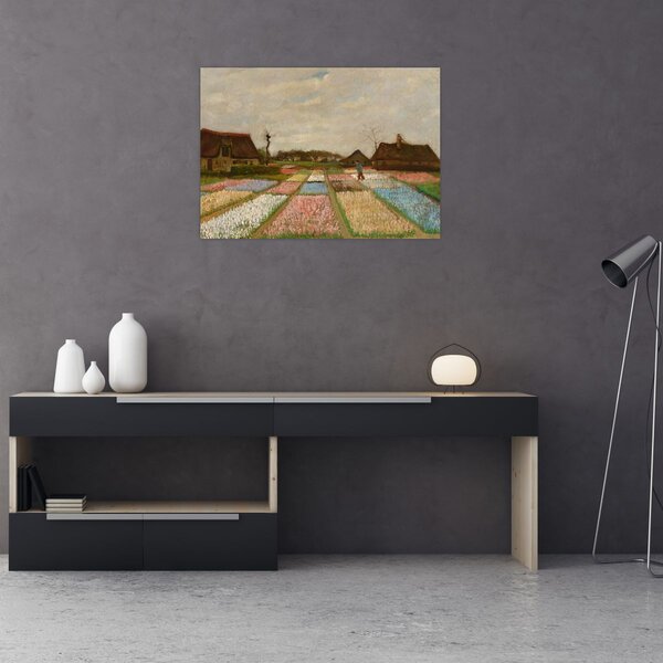 Obraz - Vincent van Gogh, Flower Beds in Holland, reprodukcia (70x50 cm)