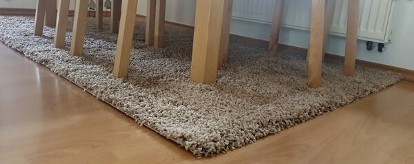 Ayyildiz, Kusový koberec Life Shaggy 1500 beige, 80x150, béžová, obývacia izba