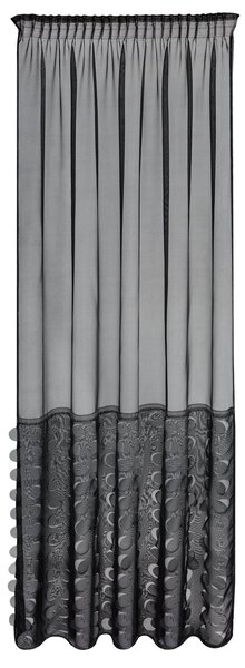 ZÁCLONA NA PÁSKE DEBORA 140X270 CM ČIERNA