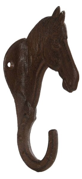 Liatinový držiak na kvetináč Horse, 5,5x20 cm, hnedá