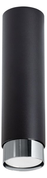 Stropné svietidlo Nero, 1x čierne kovové tienidlo, (22,5 cm), ch