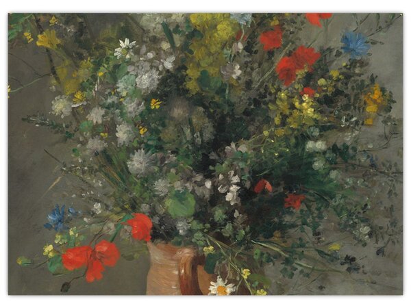 Obraz - Auguste Renoir, Flowers in a Vase, reprodukcia (70x50 cm)