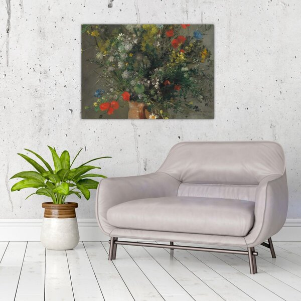 Obraz - Auguste Renoir, Flowers in a Vase, reprodukcia (70x50 cm)