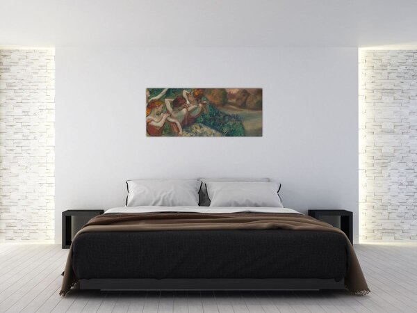 Obraz - Edgar Degas, Four Dancers, reprodukcia (120x50 cm)