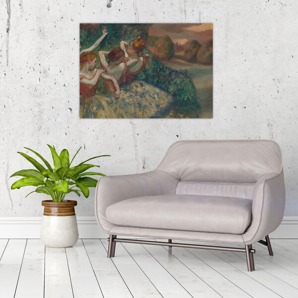 Obraz - Edgar Degas, Four Dancers, reprodukcia (70x50 cm)