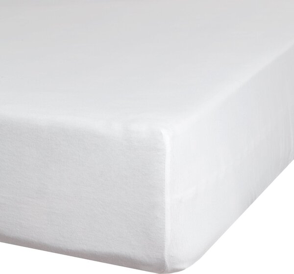 JERSEY PRESTIERADLO 220X240 CM, VÝŠKA 30 CM BIELE