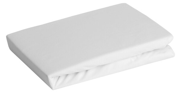 JERSEY PRESTIERADLO 220X240 CM, VÝŠKA 30 CM BIELE