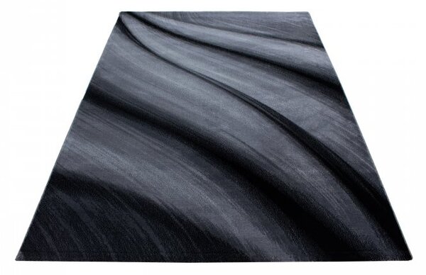 Ayyildiz , Kusový koberec Miami 6630 black, 80x300, šedá, kancelária