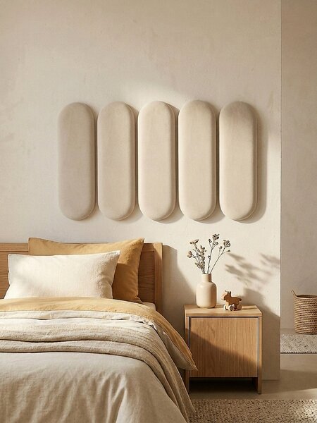 Sinsay - Čalúnené nástenné panely 5 pack - telová