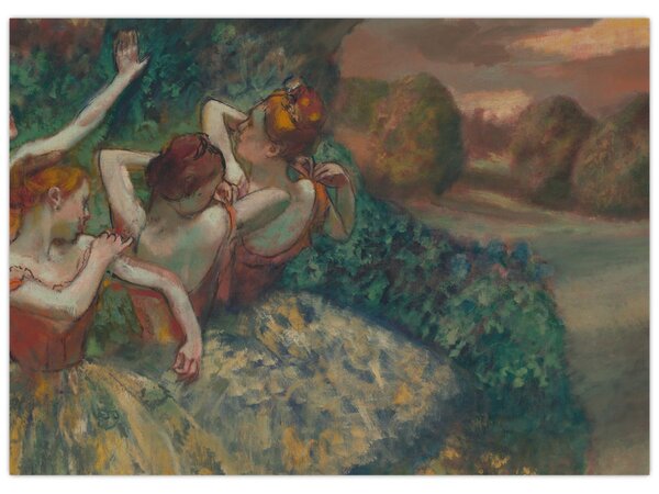Obraz - Edgar Degas, Four Dancers, reprodukcia (70x50 cm)