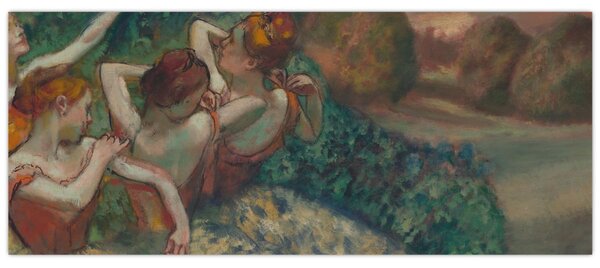 Obraz - Edgar Degas, Four Dancers, reprodukcia (120x50 cm)