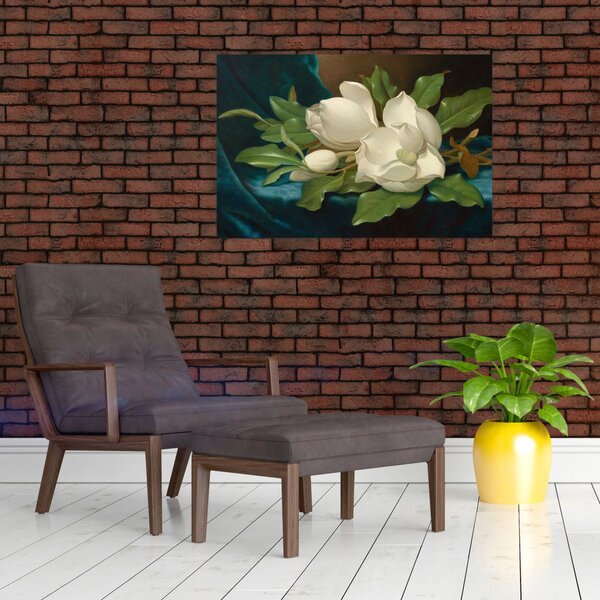 Obraz - Martin Johnson Heade, Giant Magnolias on a Blue Velvet Cloth, reprodukcia (90x60 cm)