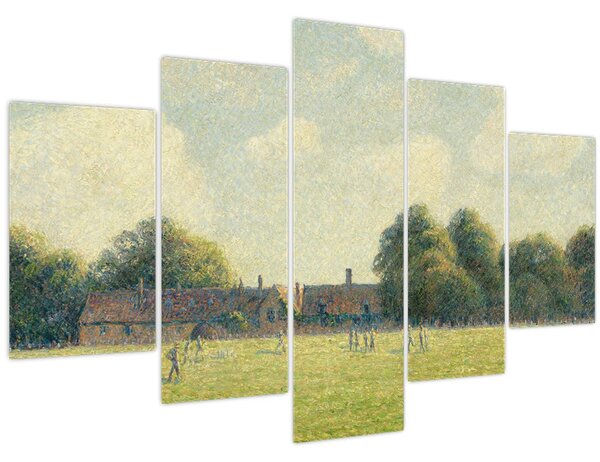 Obraz - Camille Pissarro, Hampton Court Green, reprodukcia (150x105 cm)