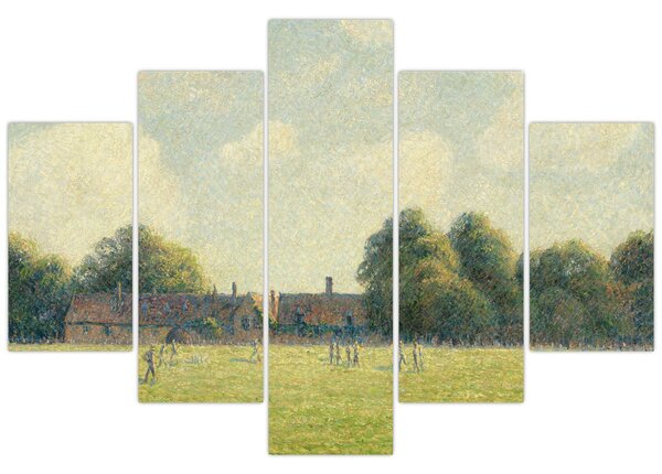 Obraz - Camille Pissarro, Hampton Court Green, reprodukcia (150x105 cm)