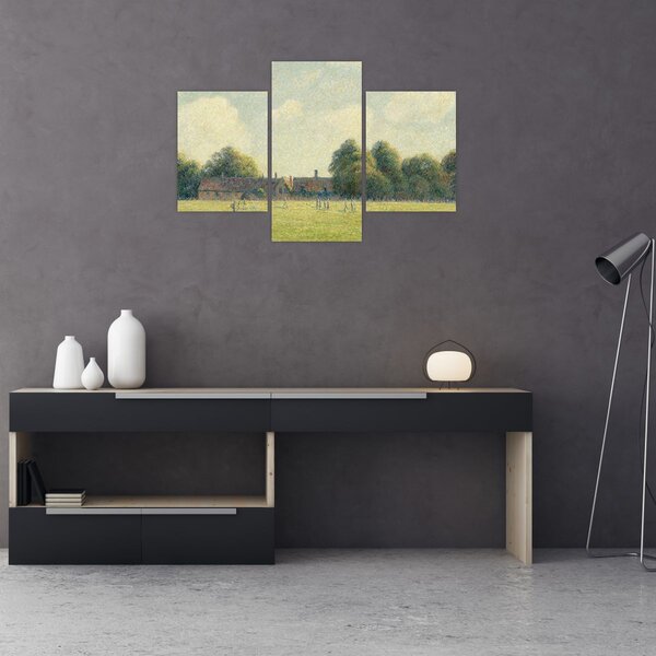 Obraz - Camille Pissarro, Hampton Court Green, reprodukcia (90x60 cm)