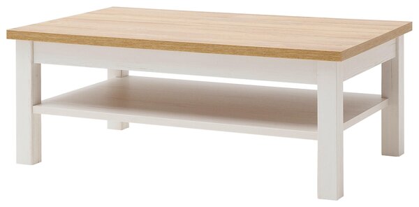 KONFERENČNÝ STOLÍK, biela, farba duba, kompozitné drevo, 114/70/46 cm Livetastic - Stolíky do obývačky, Online Only