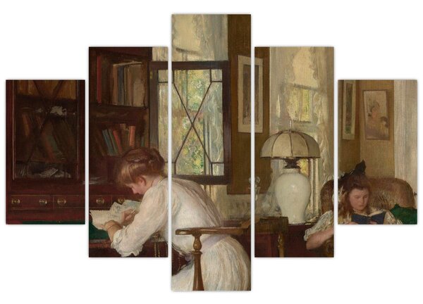 Obraz - Edmund Tarbell, Josephine and Mercie, reprodukcia (150x105 cm)