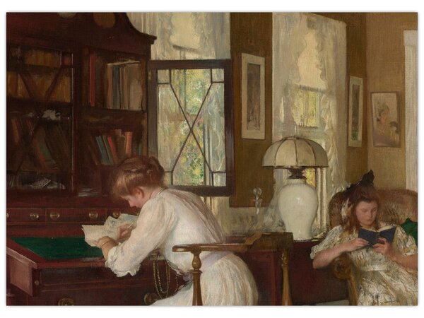 Obraz - Edmund Tarbell, Josephine and Mercie, reprodukcia (70x50 cm)