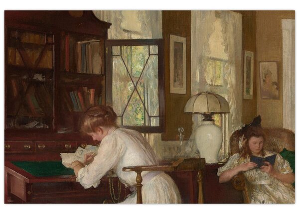 Obraz - Edmund Tarbell, Josephine and Mercie, reprodukcia (90x60 cm)