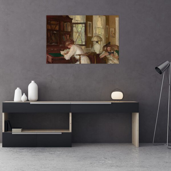 Obraz - Edmund Tarbell, Josephine and Mercie, reprodukcia (90x60 cm)