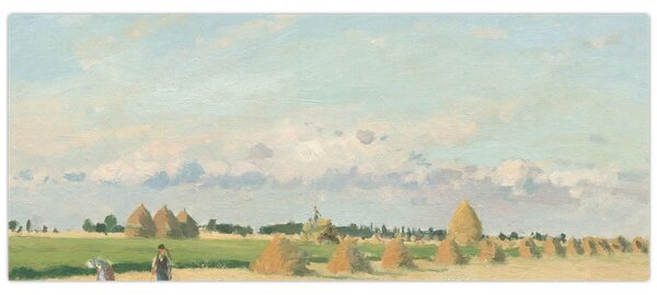Obraz - Camille Pissarro, Landscape, Ile de France, reprodukcia (120x50 cm)