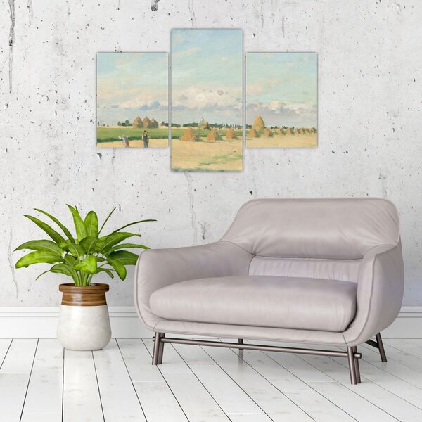 Obraz - Camille Pissarro, Landscape, Ile de France, reprodukcia (90x60 cm)