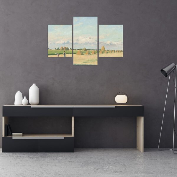 Obraz - Camille Pissarro, Landscape, Ile de France, reprodukcia (90x60 cm)