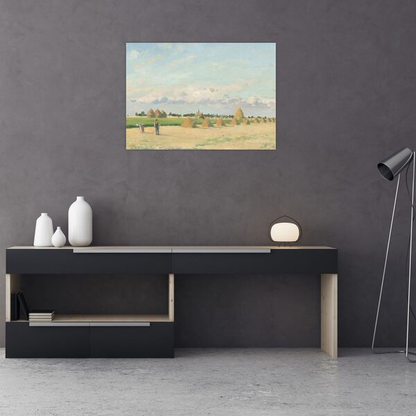 Obraz - Camille Pissarro, Landscape, Ile de France, reprodukcia (70x50 cm)