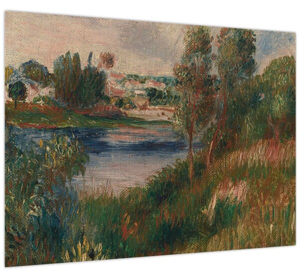 Obraz - Auguste Renoir, Landscape at Vetheuil, reprodukcia (70x50 cm)