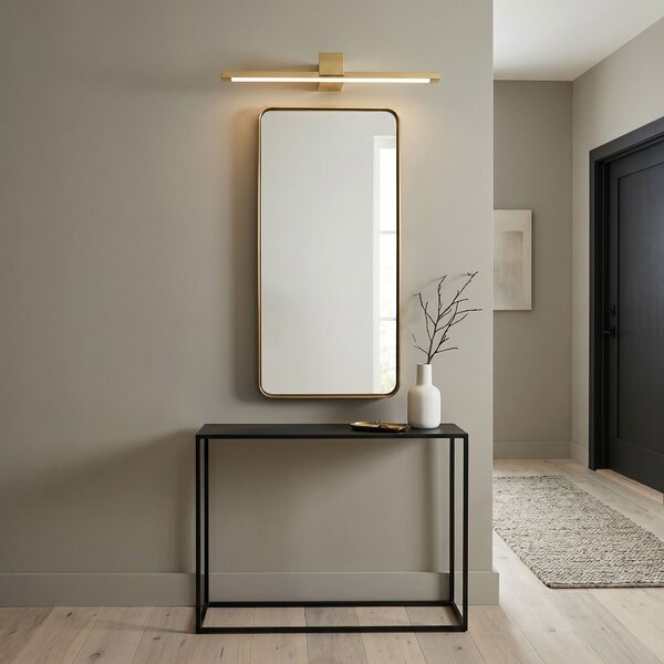 Toolight Toolight, LED kúpeľňové nástenné svietidlo 60cm, 12W, 1500lm, SWE044-1W, zlatá lesklá, OSW-20144