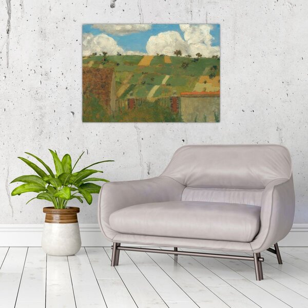 Obraz - Edouard Vuillard, Landscape of the Ile de France, reprodukcia (70x50 cm)