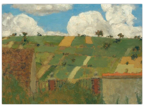 Obraz - Edouard Vuillard, Landscape of the Ile de France, reprodukcia (70x50 cm)