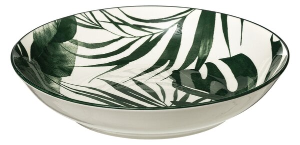 Porcelánový hlboký tanier Leafs, (fi) 20 cm, listy, sada 6ks