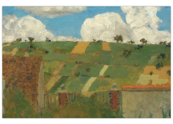 Obraz - Edouard Vuillard, Landscape of the Ile de France, reprodukcia (90x60 cm)