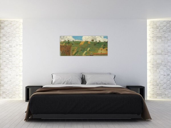 Obraz - Edouard Vuillard, Landscape of the Ile de France, reprodukcia (120x50 cm)
